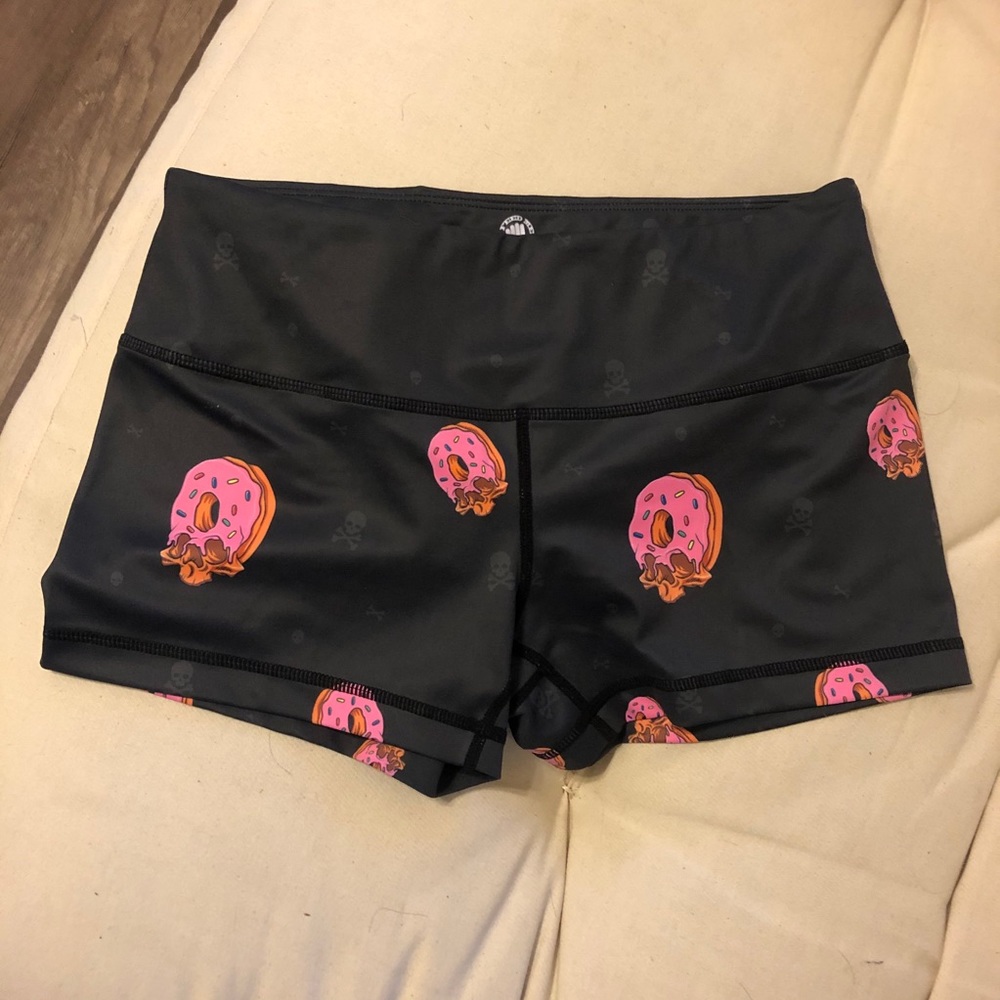 Donut skull booty shorts- excellent condition
